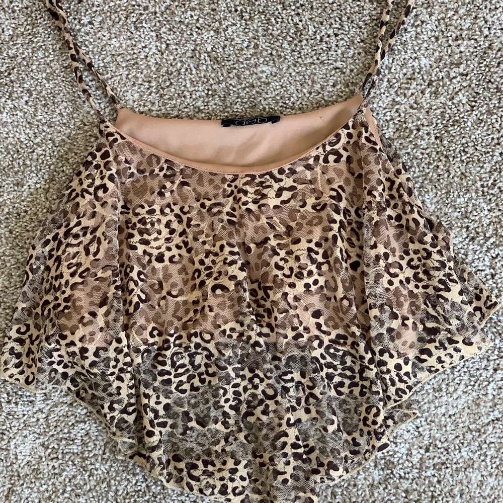 ❌SOLD❌Cheetah Print crop top